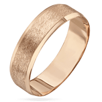 обзорное фото Европейское золотое обручальное кольцо с алмазной гранью 034399  Золотые кольца