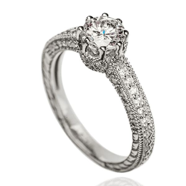 Кольцо с бриллиантами 023329 детальное изображение ювелирного изделия Золотые кольца с бриллиантами Кольцо с бриллиантами 023329 детальное изображение ювелирного изделия Золотые кольца с бриллиантами