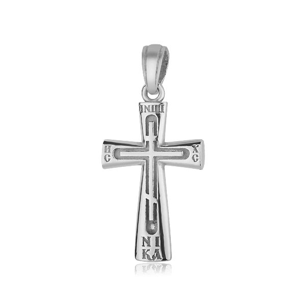 Серебряный литый крестик 025126 детальное изображение ювелирного изделия Серебряные подвески крестики Серебряный литый крестик 025126 детальное изображение ювелирного изделия Серебряные подвески крестики