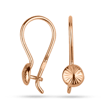 обзорное фото Золотые серьги без вставок на французском замке1,3,0328 Серьги без камней обзорное фото Золотые серьги без вставок на французском замке1,3,0328  Серьги без камней