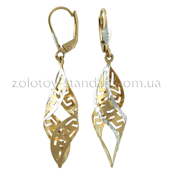 Золоті сережки 80342 детальне зображення ювелірного виробу