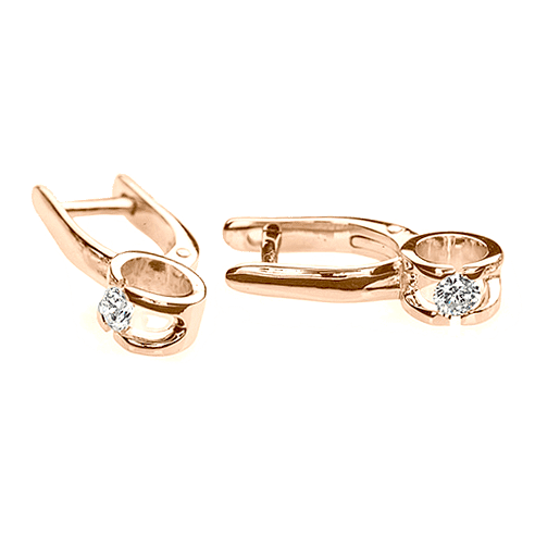 Золотые серьги с бриллиантами на английском замке 031882 детальное изображение ювелирного изделия Золотые серьги с бриллиантами Золотые серьги с бриллиантами на английском замке 031882 детальное изображение ювелирного изделия Золотые серьги с бриллиантами