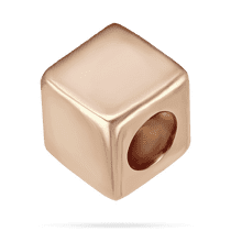 обзорное фото Золотой кулон Кубик 029555 Золотые подвески без камней обзорное фото Золотой кулон Кубик 029555  Золотые подвески без камней