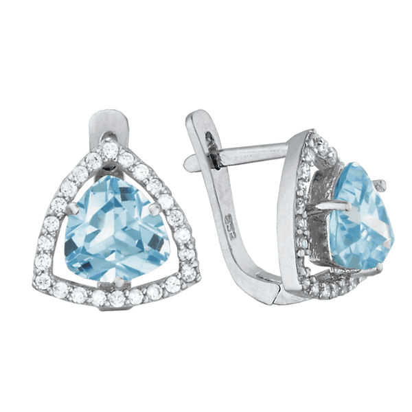 Серебряные серьги СК2ФТ/409 детальное изображение ювелирного изделия Серебряные серьги с камнями Серебряные серьги СК2ФТ/409 детальное изображение ювелирного изделия Серебряные серьги с камнями