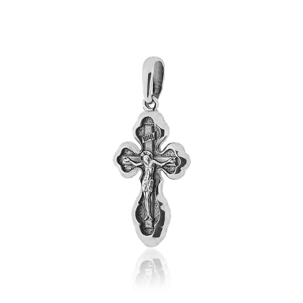 Серебряный крестик с Распятием и надписью Спаси и Сохрани 030665 детальное изображение ювелирного изделия Серебряные подвески крестики Серебряный крестик с Распятием и надписью Спаси и Сохрани 030665 детальное изображение ювелирного изделия Серебряные подвески крестики