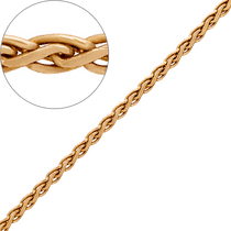 обзорное фото Золотая цепочка Сингапур 34563 Спига плетение золотых цепочек обзорное фото Золотая цепочка Сингапур 34563  Спига плетение золотых цепочек