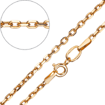 обзорное фото Классическая золотая цепочка плетение Якорь 033313  Золотые цепочки