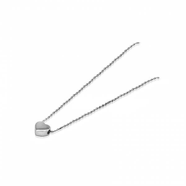 Серебряное колье Сердце 026021 детальное изображение ювелирного изделия Серебряные колье Серебряное колье Сердце 026021 детальное изображение ювелирного изделия Серебряные колье