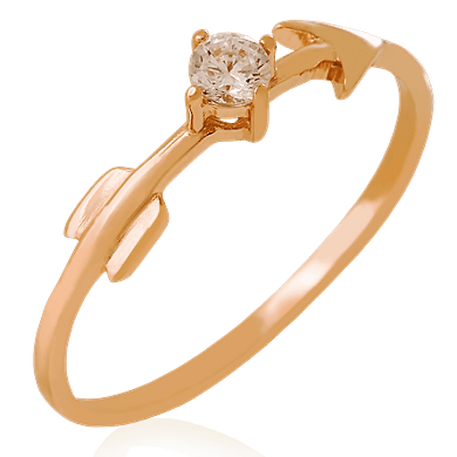 Золотое кольцо с цирконием 023764 детальное изображение ювелирного изделия Золотые кольца с фианитом Золотое кольцо с цирконием 023764 детальное изображение ювелирного изделия Золотые кольца с фианитом