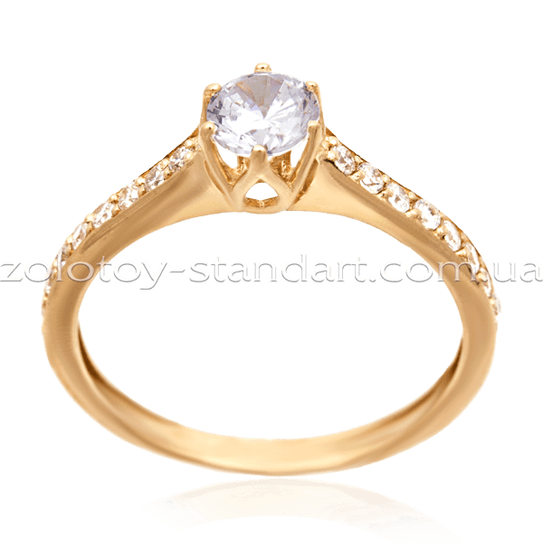 Золотое кольцо 1196151 детальное изображение ювелирного изделия Золотые кольца для помолвки с цирконием Золотое кольцо 1196151 детальное изображение ювелирного изделия Золотые кольца для помолвки с цирконием