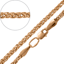 обзорное фото Золотая цепочка Колосок 34554 Золотые цепочки плетение Колосок обзорное фото Золотая цепочка Колосок 34554  Золотые цепочки плетение Колосок