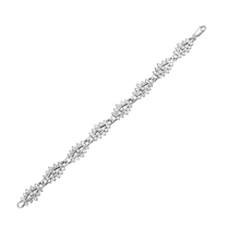 обзорное фото Королевский браслет с бриллиантами в белом золоте 031028  Золотые браслеты с бриллиантом
