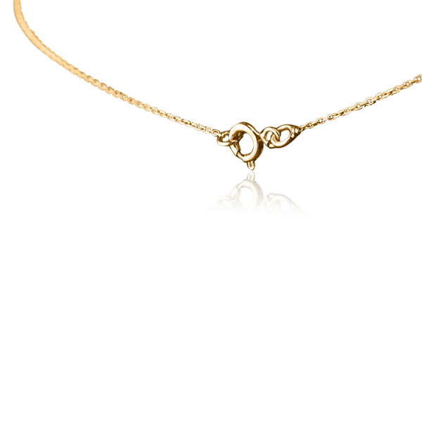 Колье в желтом золоте с фианитом 026534 купить Колье в желтом золоте с фианитом 026534 купить