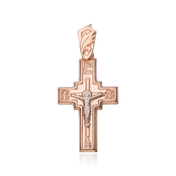 Золотой нательный крестик с Распятием 028753 детальное изображение ювелирного изделия Крестики мужские Золотой нательный крестик с Распятием 028753 детальное изображение ювелирного изделия Крестики мужские