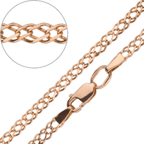 обзорное фото Золотой цепочный браслет без втавок Рембо 028091 Золотые браслеты без камней обзорное фото Золотой цепочный браслет без втавок Рембо 028091  Золотые браслеты без камней