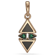 обзорное фото Золотой кулон с агатом и нанокристаллами 030010 Золотые кулоны с агатом обзорное фото Золотой кулон с агатом и нанокристаллами 030010  Золотые кулоны с агатом