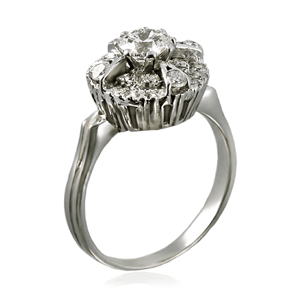 Кольцо с бриллиантами 024092 детальное изображение ювелирного изделия Золотые кольца с бриллиантами Кольцо с бриллиантами 024092 детальное изображение ювелирного изделия Золотые кольца с бриллиантами