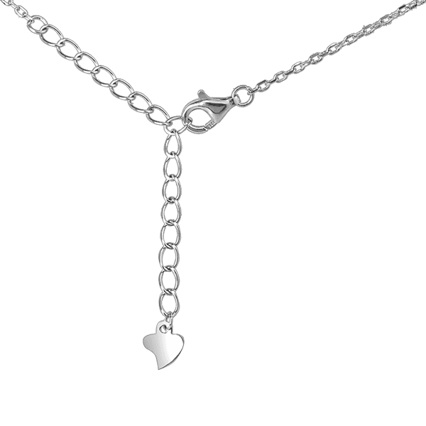 Серебряное колье Ключик украшен россыпью фианитов на карабине Серебряное колье Ключик украшен россыпью фианитов на карабине