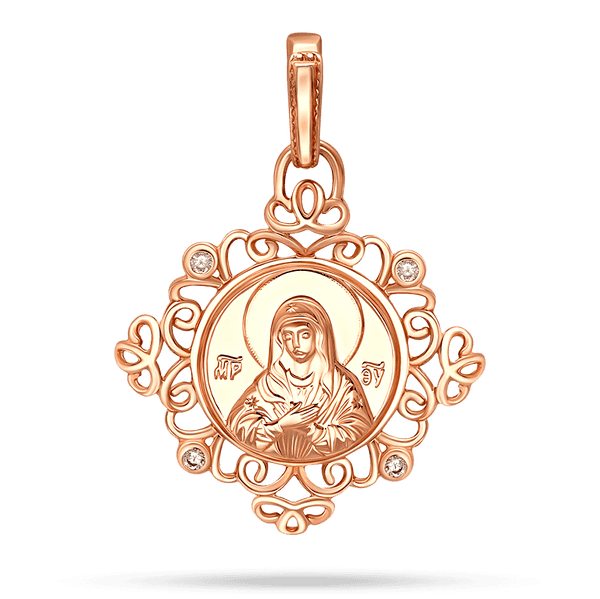 Золотой подвес иконка Божьей Матери Умиление 040103 детальное изображение ювелирного изделия Золотые подвески иконки Золотой подвес иконка Божьей Матери Умиление 040103 детальное изображение ювелирного изделия Золотые подвески иконки