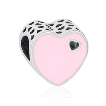 обзорное фото Серебряный кулон Сердце с эмалью 025174 Серебряные подвесы-шармы (бусины) обзорное фото Серебряный кулон Сердце с эмалью 025174  Серебряные подвесы-шармы (бусины)