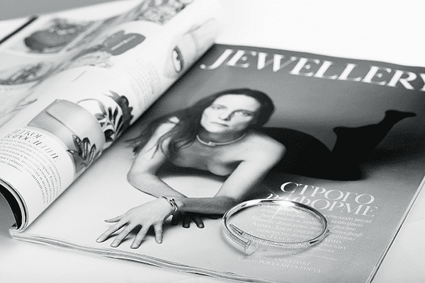 Серебряный браслет Гвоздь с фианитами купить Серебряный браслет Гвоздь с фианитами купить