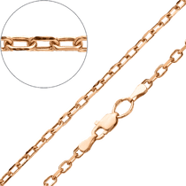 обзорное фото Золотая цепочка с якорным плетением без вставок 040005  Полновесные золотые цепочки