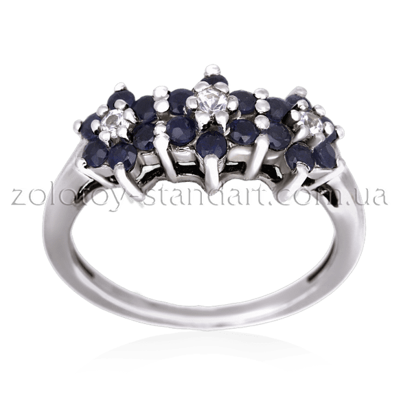 Золотое кольцо с сапфирами 11013/1 детальное изображение ювелирного изделия Золотые кольца с сапфиром Золотое кольцо с сапфирами 11013/1 детальное изображение ювелирного изделия Золотые кольца с сапфиром