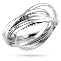 обзорное фото Серебряное кольцо 5 в 1 040189  Серебряные кольца без вставок