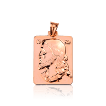 обзорное фото Иконка из красного золота 029553 Золотые подвески иконки обзорное фото Иконка из красного золота 029553  Золотые подвески иконки