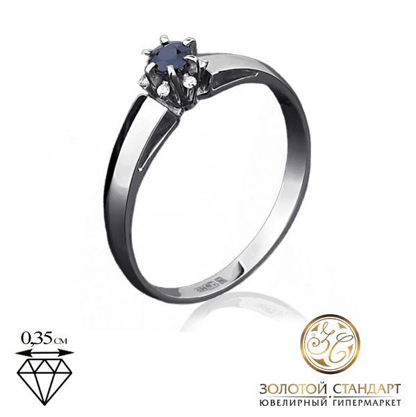 Кольцо из белого золота с сапфиром Кольцо из белого золота с сапфиром