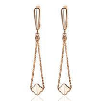 обзорное фото Золотые серьги Клевер 036899 Золотые серьги без вставок обзорное фото Золотые серьги Клевер 036899  Золотые серьги без вставок