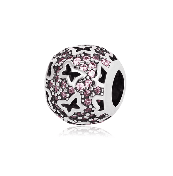 Серебряный подвес-шарм с бабочками  026328 детальное изображение ювелирного изделия Серебряные подвесы-шармы (бусины) Серебряный подвес-шарм с бабочками  026328 детальное изображение ювелирного изделия Серебряные подвесы-шармы (бусины)