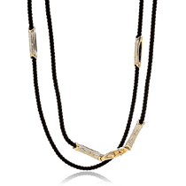 оглядове фото Шовковий шнурок з золотими вставками Cartier 036534