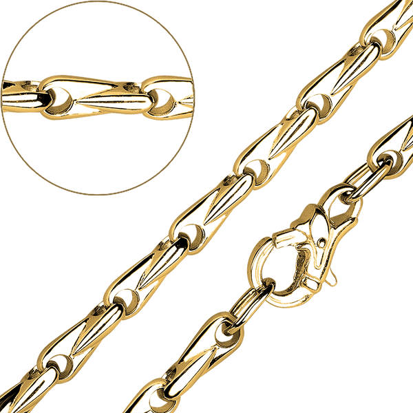 Цепочка из лимонного золота 585 мужская 032093 детальное изображение ювелирного изделия Полновесные золотые цепочки