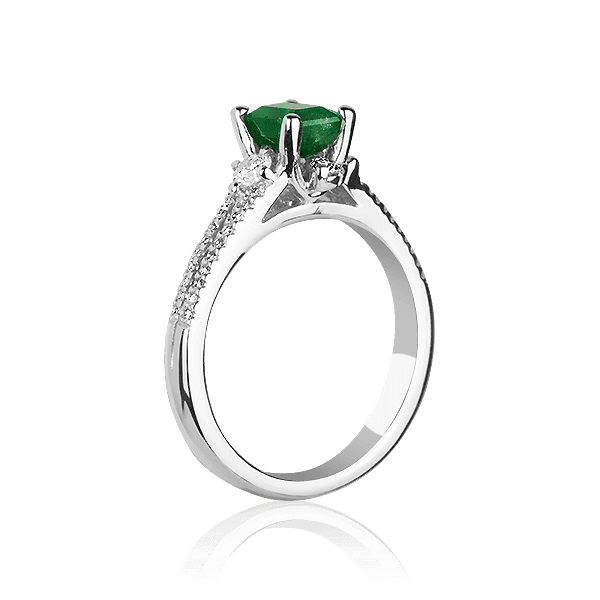 Кольцо с изумрудом  Кольцо с изумрудом