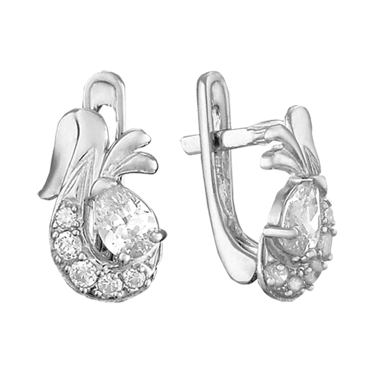 Серебряные серьги С2Ф/098 детальное изображение ювелирного изделия Серебряные серьги с камнями Серебряные серьги С2Ф/098 детальное изображение ювелирного изделия Серебряные серьги с камнями