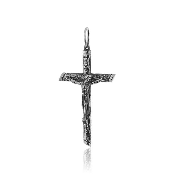 Серебряный крестик с Распятием 030625 детальное изображение ювелирного изделия Серебряные подвески крестики Серебряный крестик с Распятием 030625 детальное изображение ювелирного изделия Серебряные подвески крестики