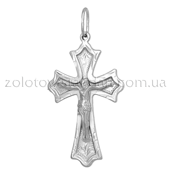 Срібний хрестик 62601 детальне зображення ювелірного виробу Срібний хрестик 62601 детальне зображення ювелірного виробу