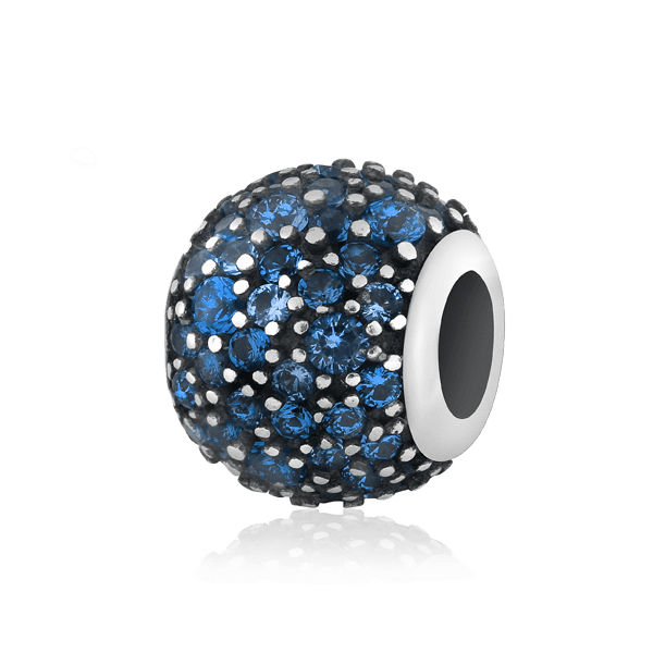 Серебряный подвес-шарм Бусинка с фианитом 025008 детальное изображение ювелирного изделия Серебряные подвесы-шармы (бусины) Серебряный подвес-шарм Бусинка с фианитом 025008 детальное изображение ювелирного изделия Серебряные подвесы-шармы (бусины)