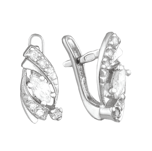 Серебряные серьги С2Ф/131 детальное изображение ювелирного изделия Серебряные серьги с камнями Серебряные серьги С2Ф/131 детальное изображение ювелирного изделия Серебряные серьги с камнями