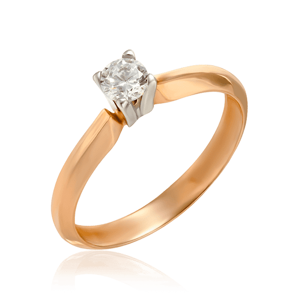 Золотое кольцо для предложения с одним фианитом 032268 детальное изображение ювелирного изделия Золотые кольца Золотое кольцо для предложения с одним фианитом 032268 детальное изображение ювелирного изделия Золотые кольца