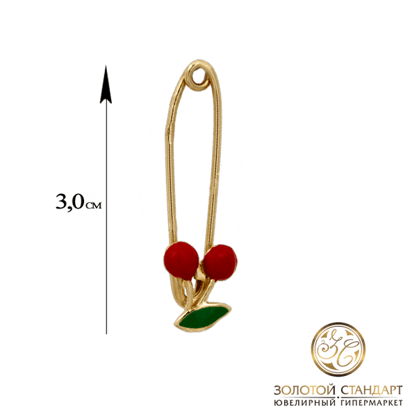Золотая булавка вишенки Золотая булавка вишенки