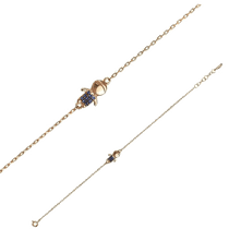 обзорное фото Браслет на руку золотой Мальчик с фианитами 033790  Золотые браслеты