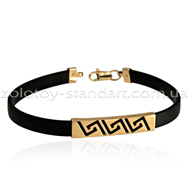 Золотой браслет каучук 910036 детальное изображение ювелирного изделия Золотые браслеты с каучуком Золотой браслет каучук 910036 детальное изображение ювелирного изделия Золотые браслеты с каучуком