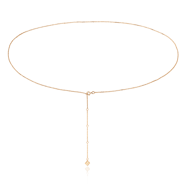 Цепочка на талию из золота с подвеской Кубик 036221 детальное изображение ювелирного изделия Золотые цепочки Цепочка на талию из золота с подвеской Кубик 036221 детальное изображение ювелирного изделия Золотые цепочки