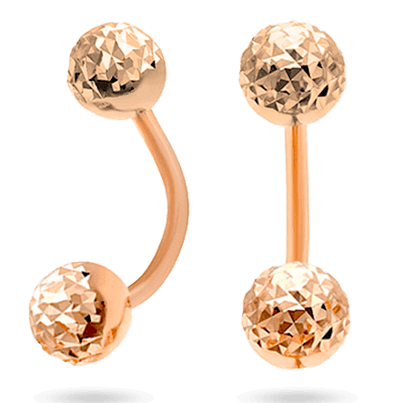 Золотые серьги шарики с алмазной гранью в красном золоте 034605 детальное изображение ювелирного изделия Золотые серьги без вставок Золотые серьги шарики с алмазной гранью в красном золоте 034605 детальное изображение ювелирного изделия Золотые серьги без вставок
