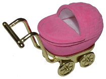 обзорное фото Футляр Коляска розовая с универсальной прорезью 027164 Подарочные футляры и упаковки обзорное фото Футляр Коляска розовая с универсальной прорезью 027164  Подарочные футляры и упаковки