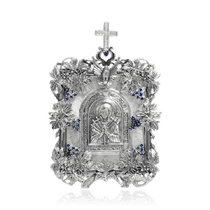 оглядове фото Срібна ікона Семистрільна з виноградною лозою 035971