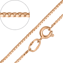 обзорное фото Цепочка в красном золоте Венецианка 027540 Золотые цепочки Венецианка обзорное фото Цепочка в красном золоте Венецианка 027540  Золотые цепочки Венецианка