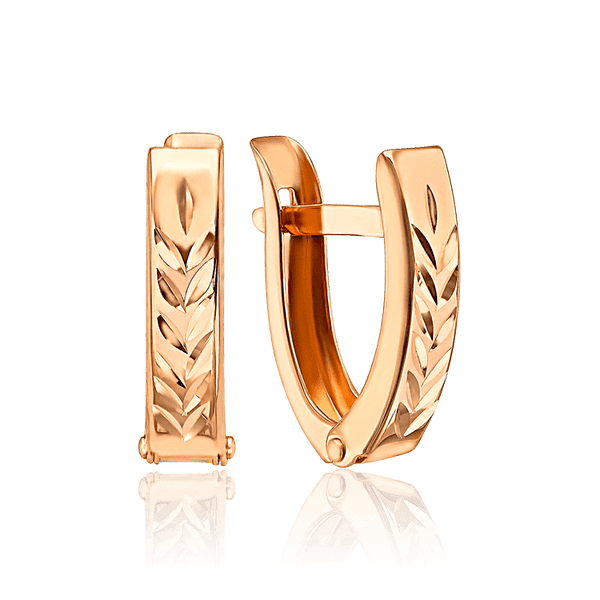 Золотые серьги с алмазной гранью 036248 детальное изображение ювелирного изделия Золотые серьги Золотые серьги с алмазной гранью 036248 детальное изображение ювелирного изделия Золотые серьги